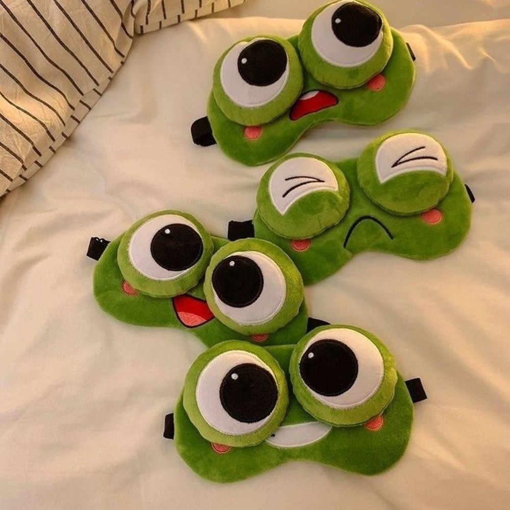 Sleep Eye Mask 3D - Lovely Cartoon Frog Sleep Eye Mask
