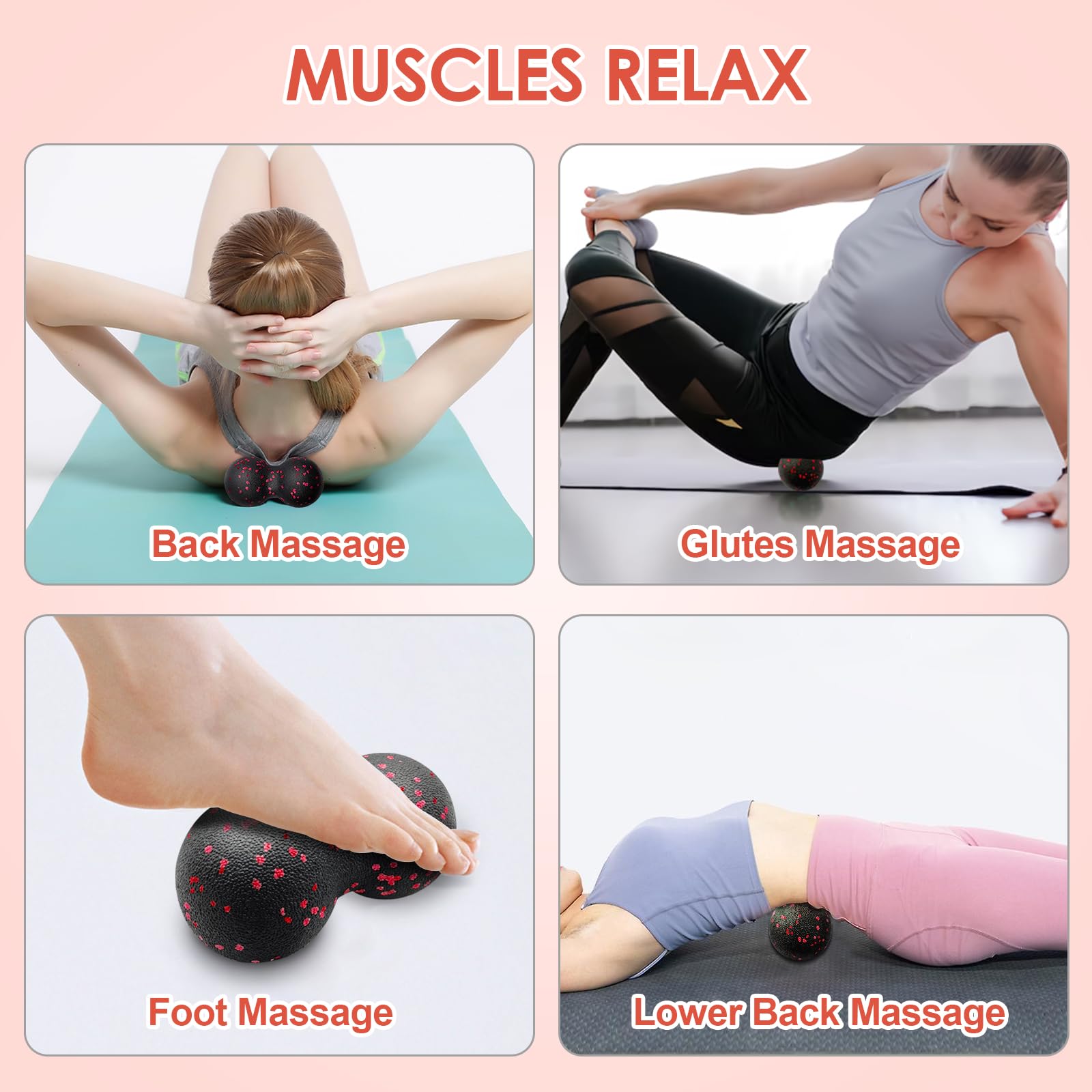 Hollow Yoga Roller Massage Pea - Health Wellness Fitness review and price
