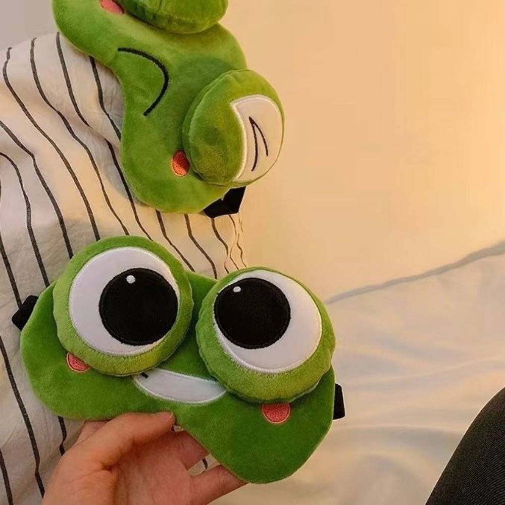Lovely Cartoon Frog Sleep Eye  - Sleep Eye Mask 3D review and price