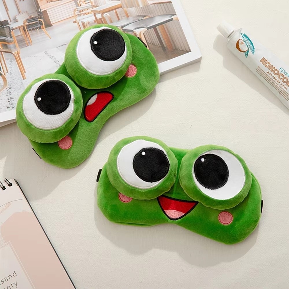 Lovely Cartoon Frog Sleep Eye  - Sleep Eye Mask 3D review and price