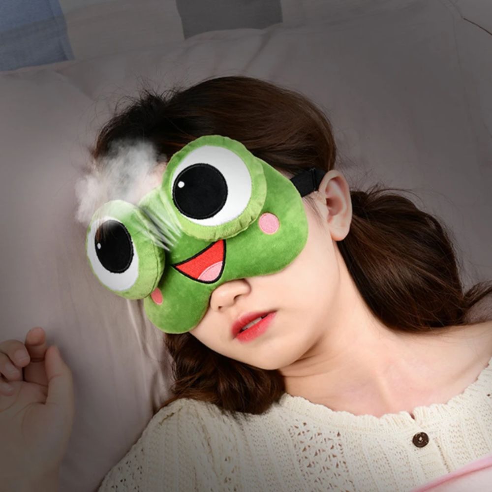 Lovely Cartoon Frog Sleep Eye  - Sleep Eye Mask 3D review and price