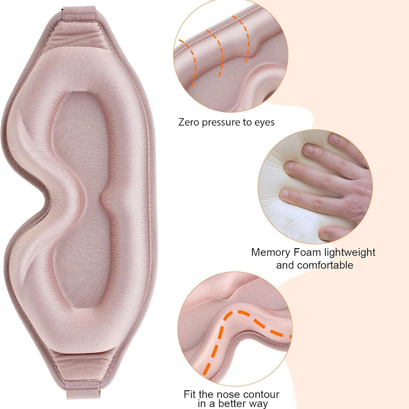 Super Soft 3D Sleeping Mask -  - Sleep Eye Mask 3D review and price